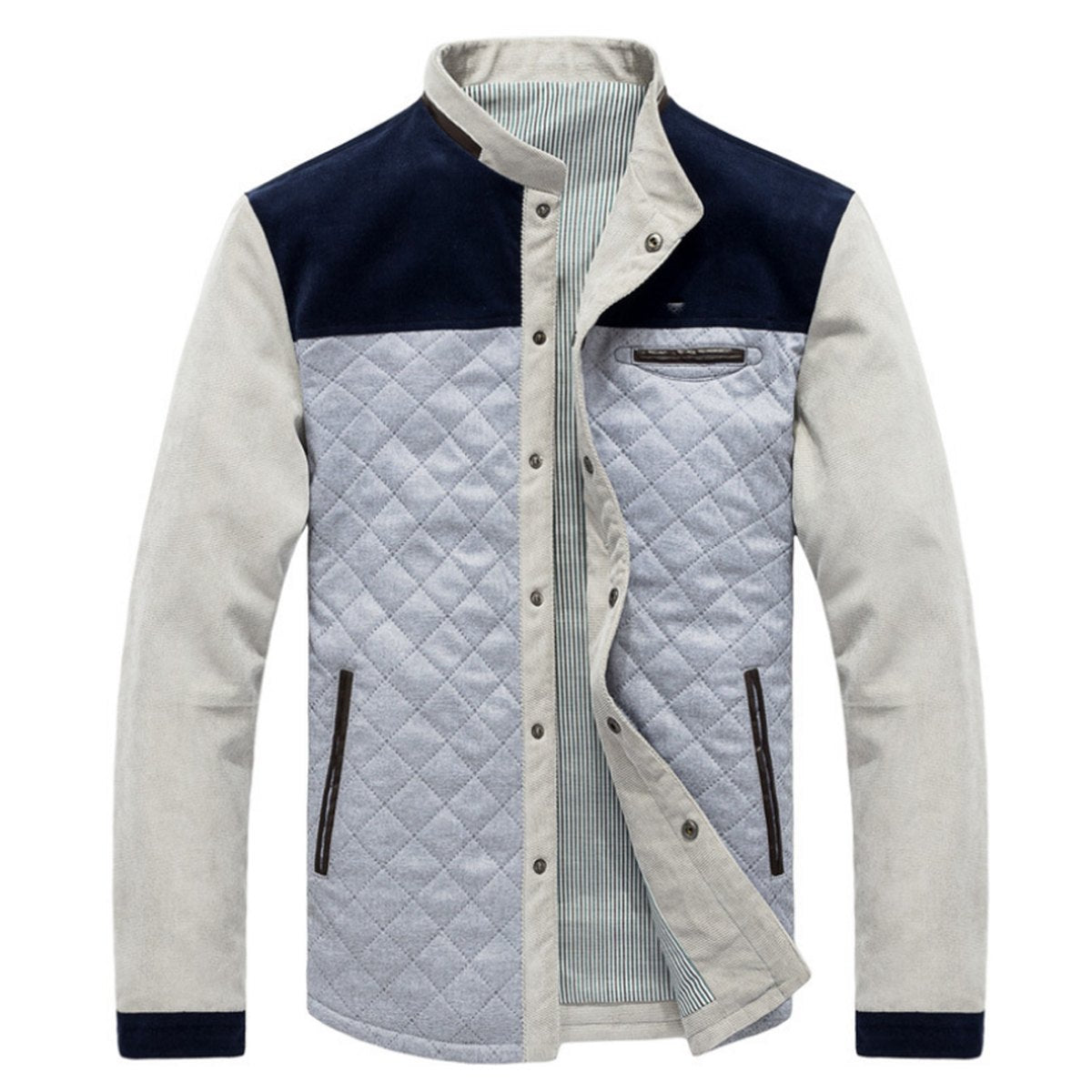 Men's Slim Patchwork Jacket