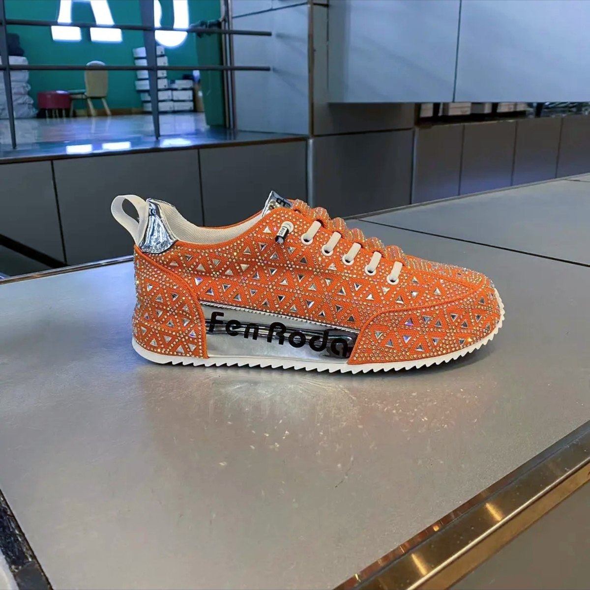 Men's Slip-On Rhinestone Sneakers
