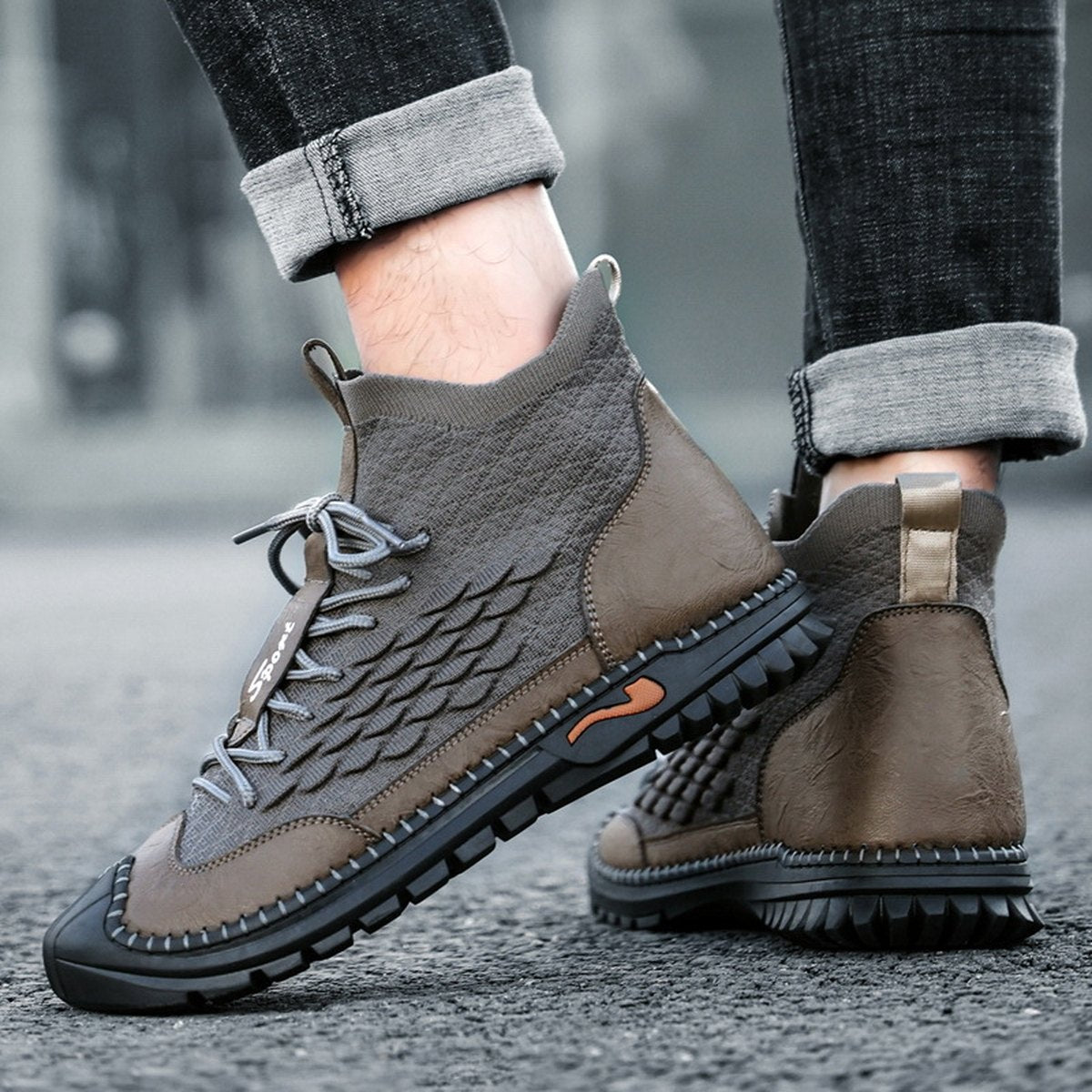 Men's Stitched Hiking Shoes