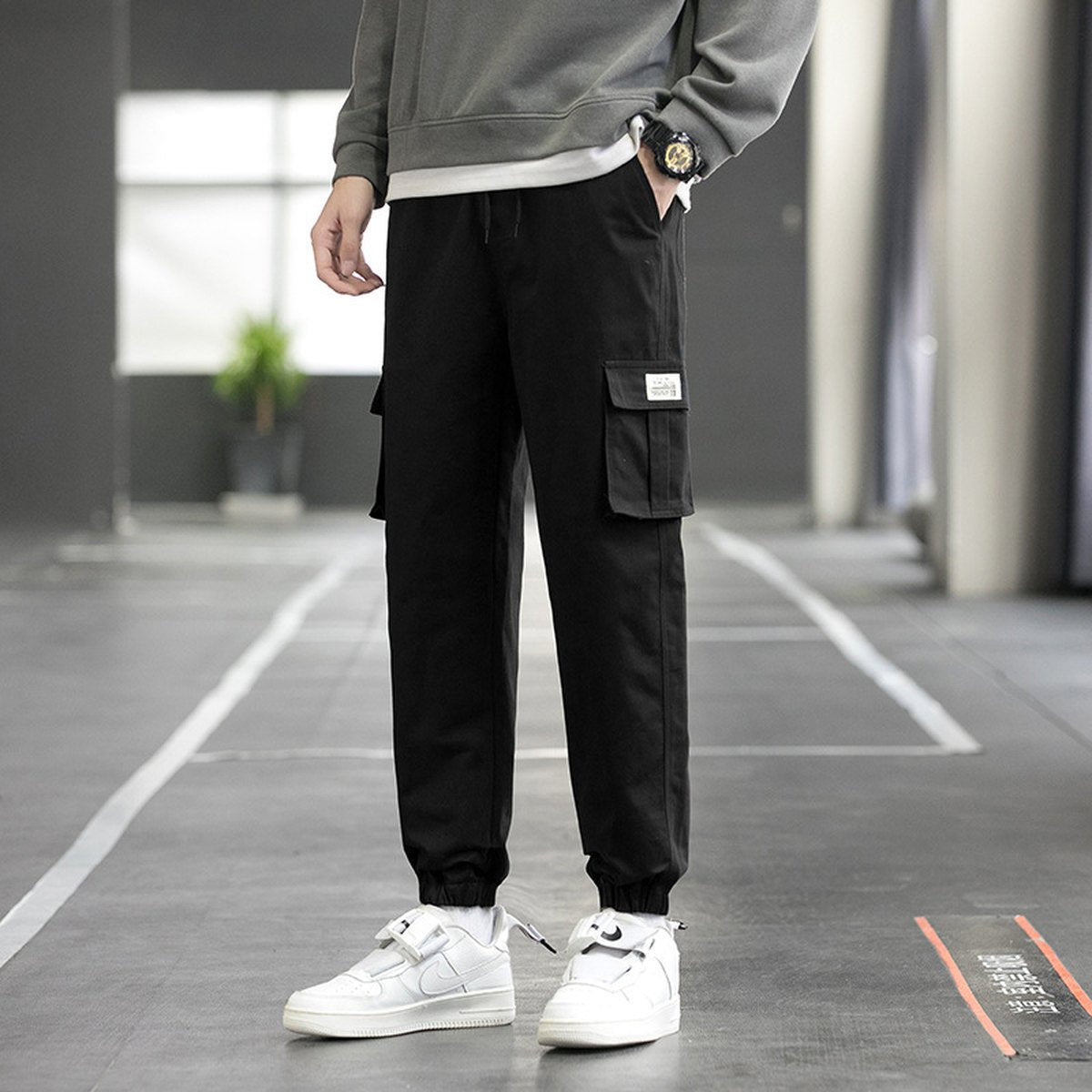 Men's Techwear Cargo Joggers