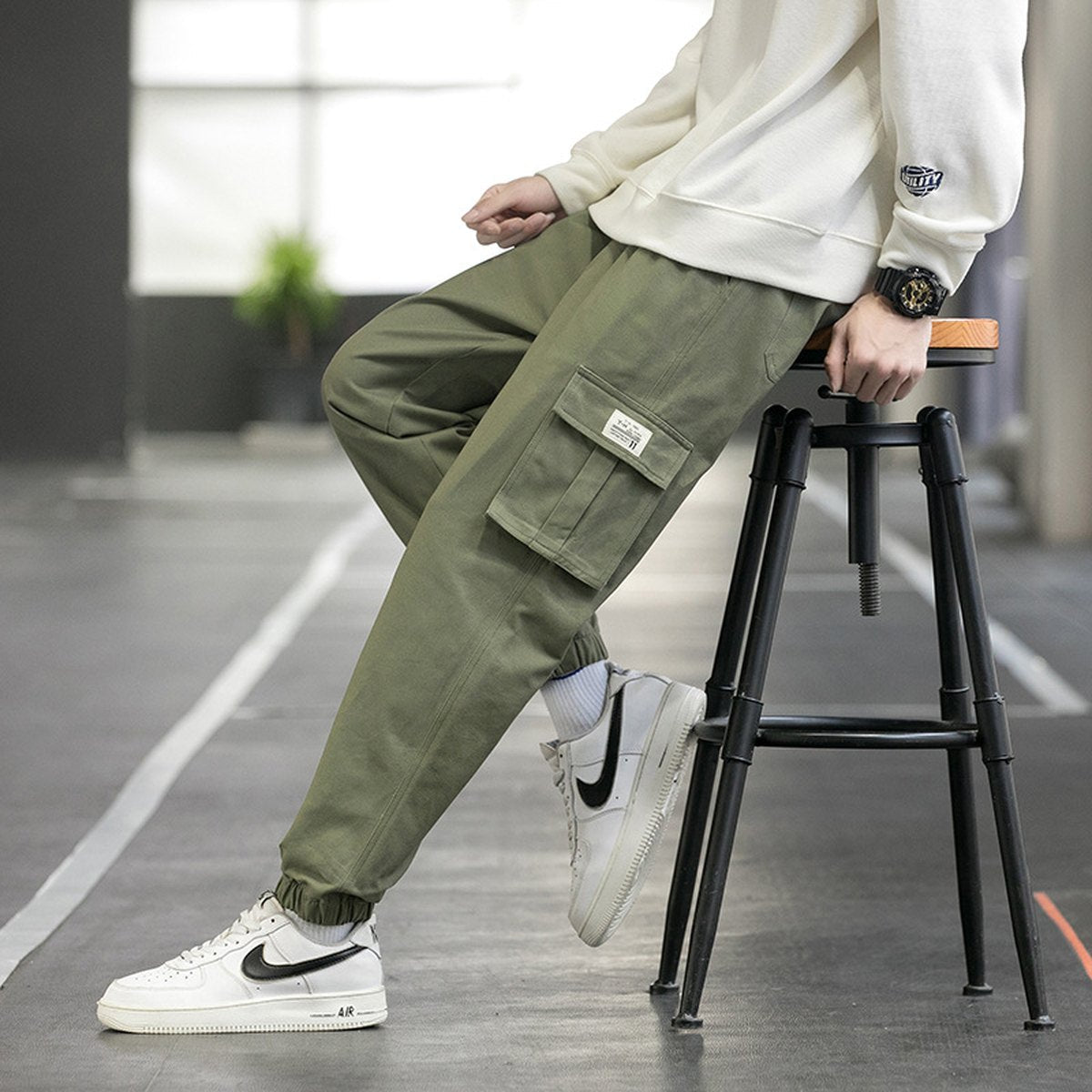 Men's Techwear Cargo Joggers