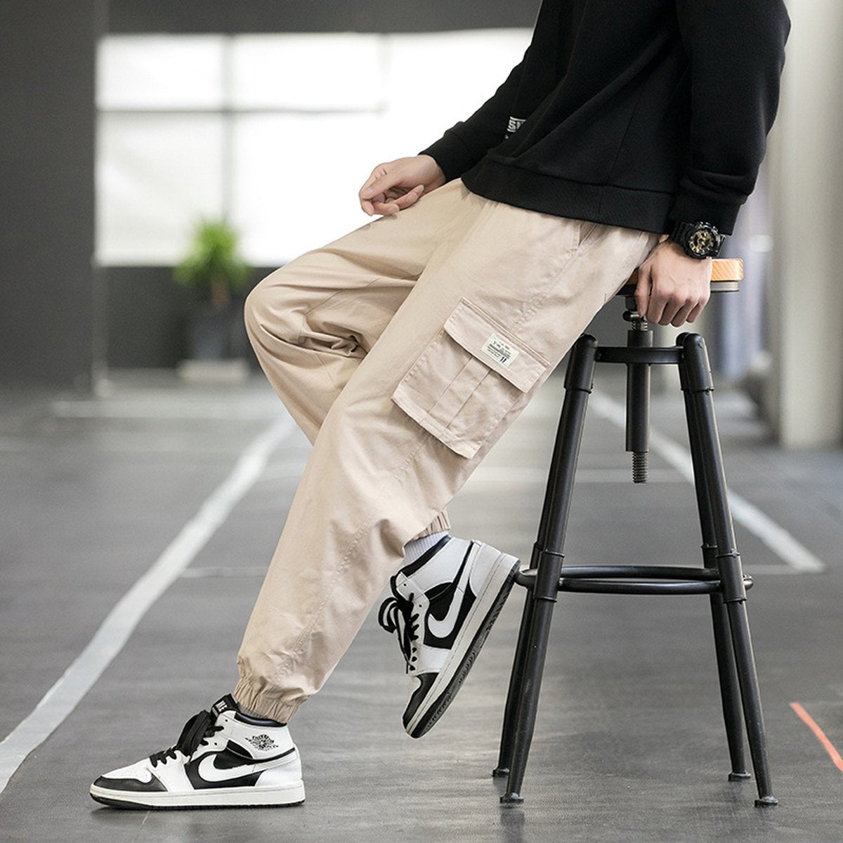 Men's Techwear Cargo Joggers