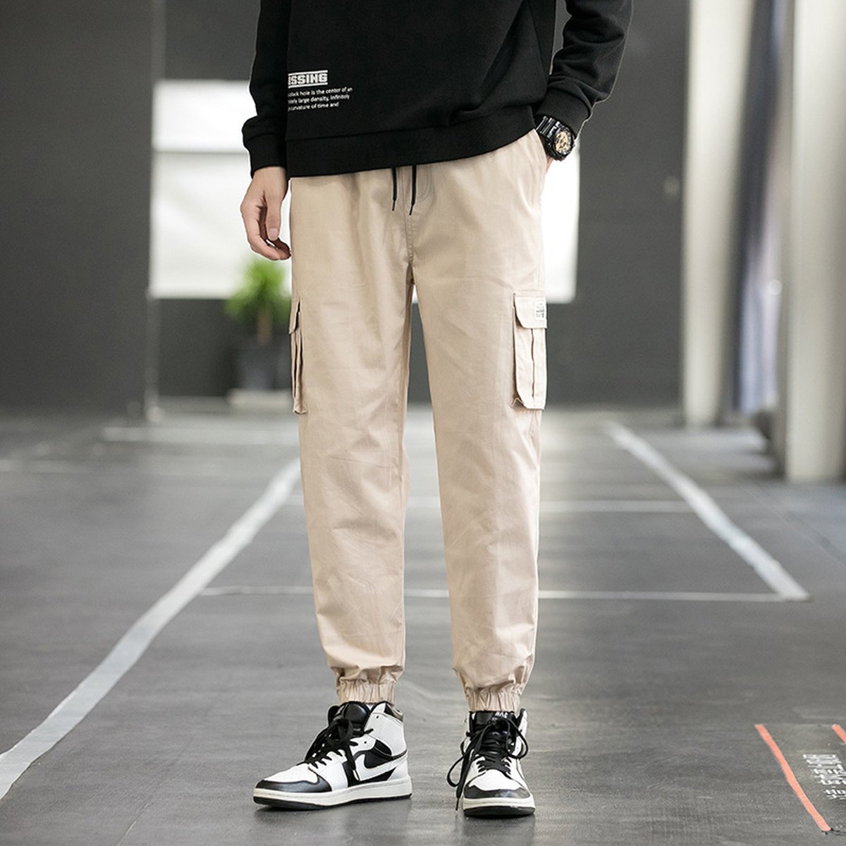 Men's Techwear Cargo Joggers
