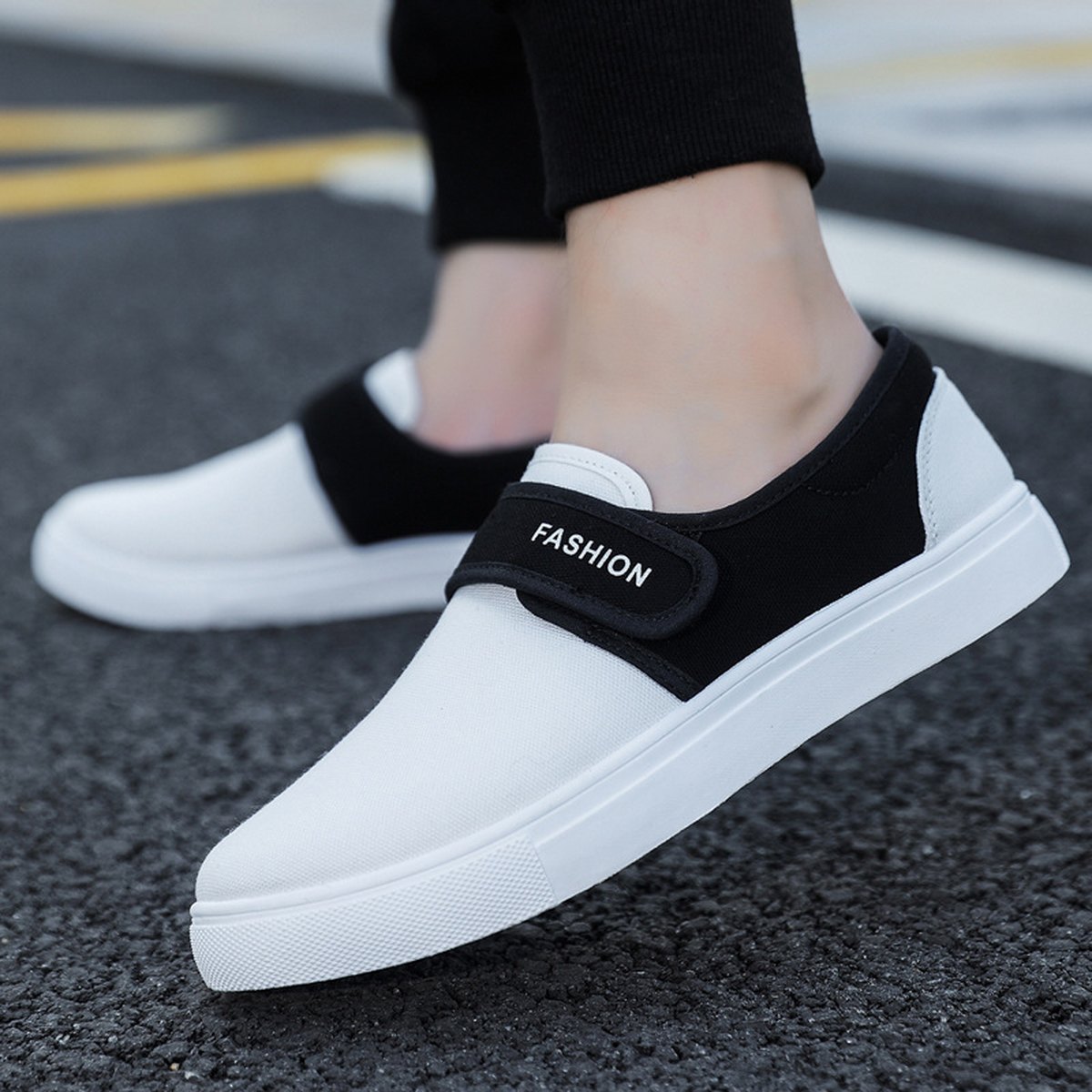 Men's Velcro Canvas Sneakers