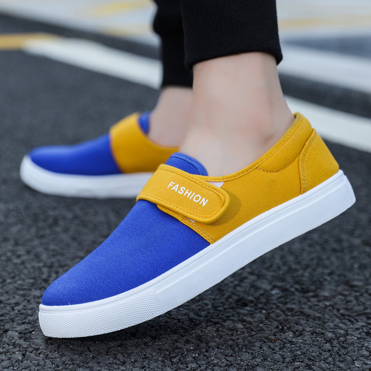Men's Velcro Canvas Sneakers