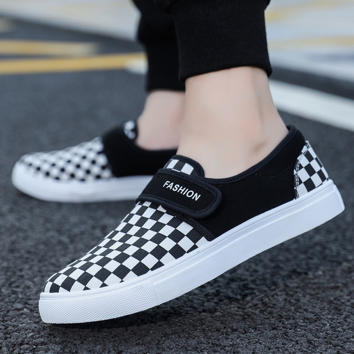 Men's Velcro Canvas Sneakers