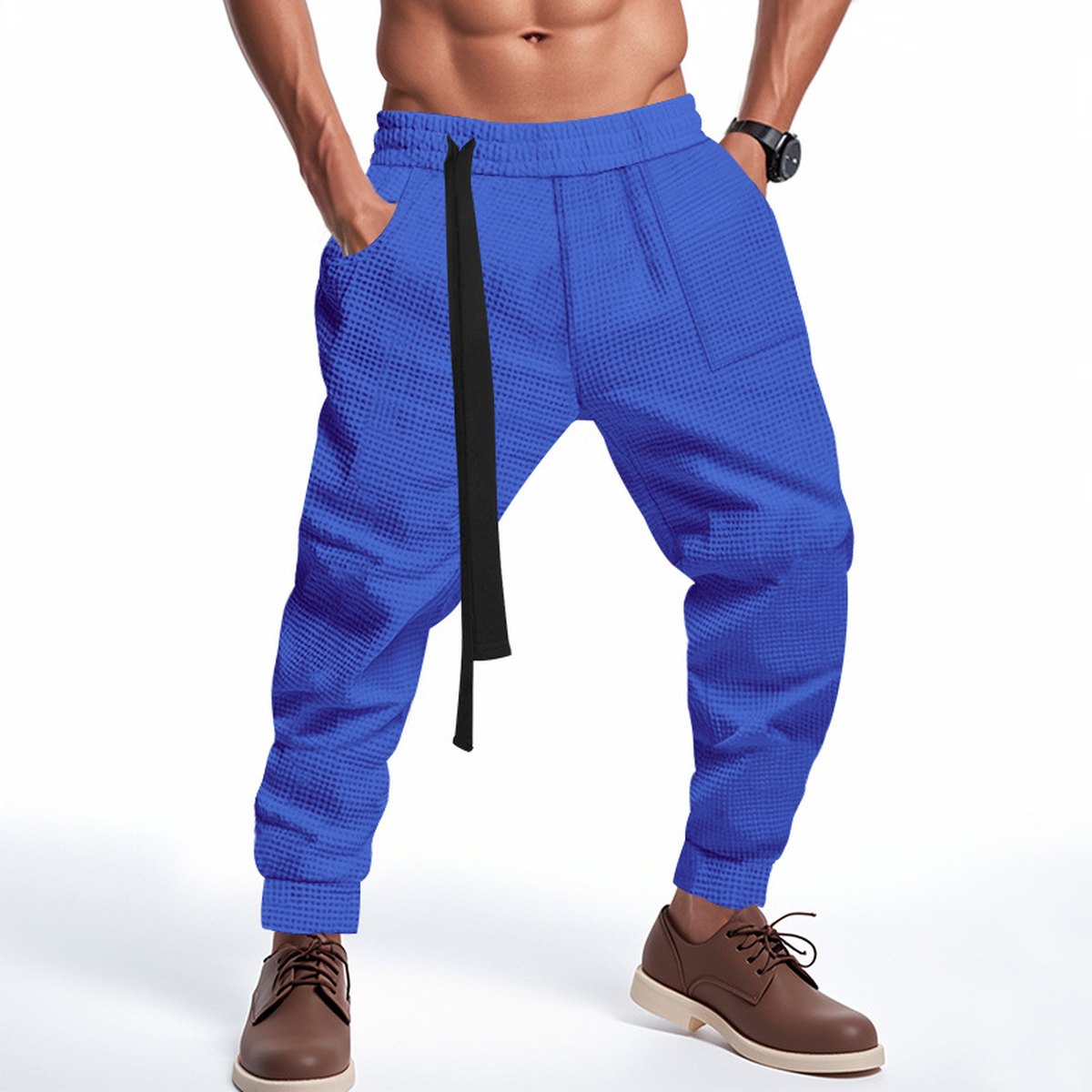 Men's Waffle Track Pants