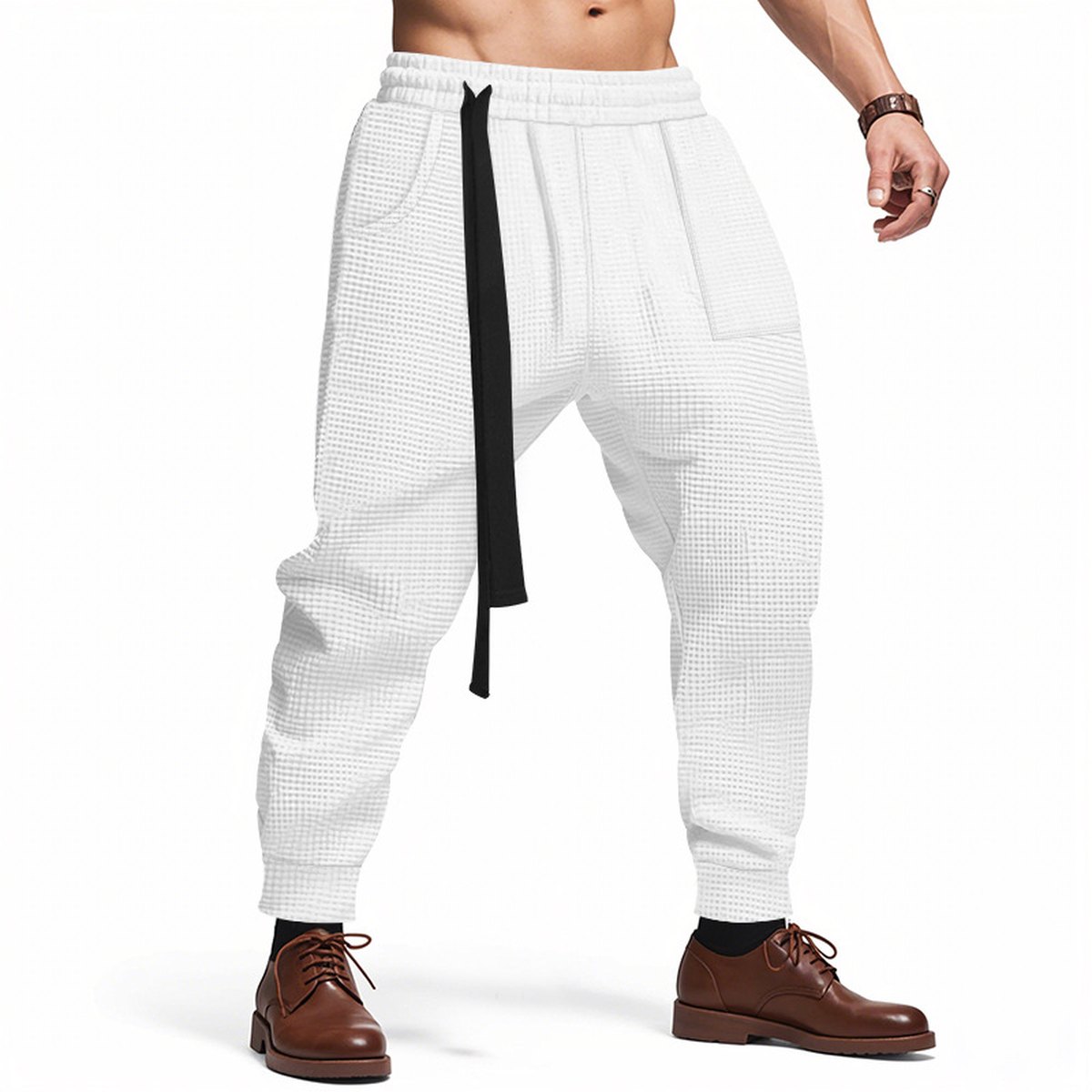 Men's Waffle Track Pants