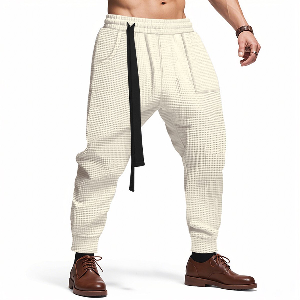 Men's Waffle Track Pants