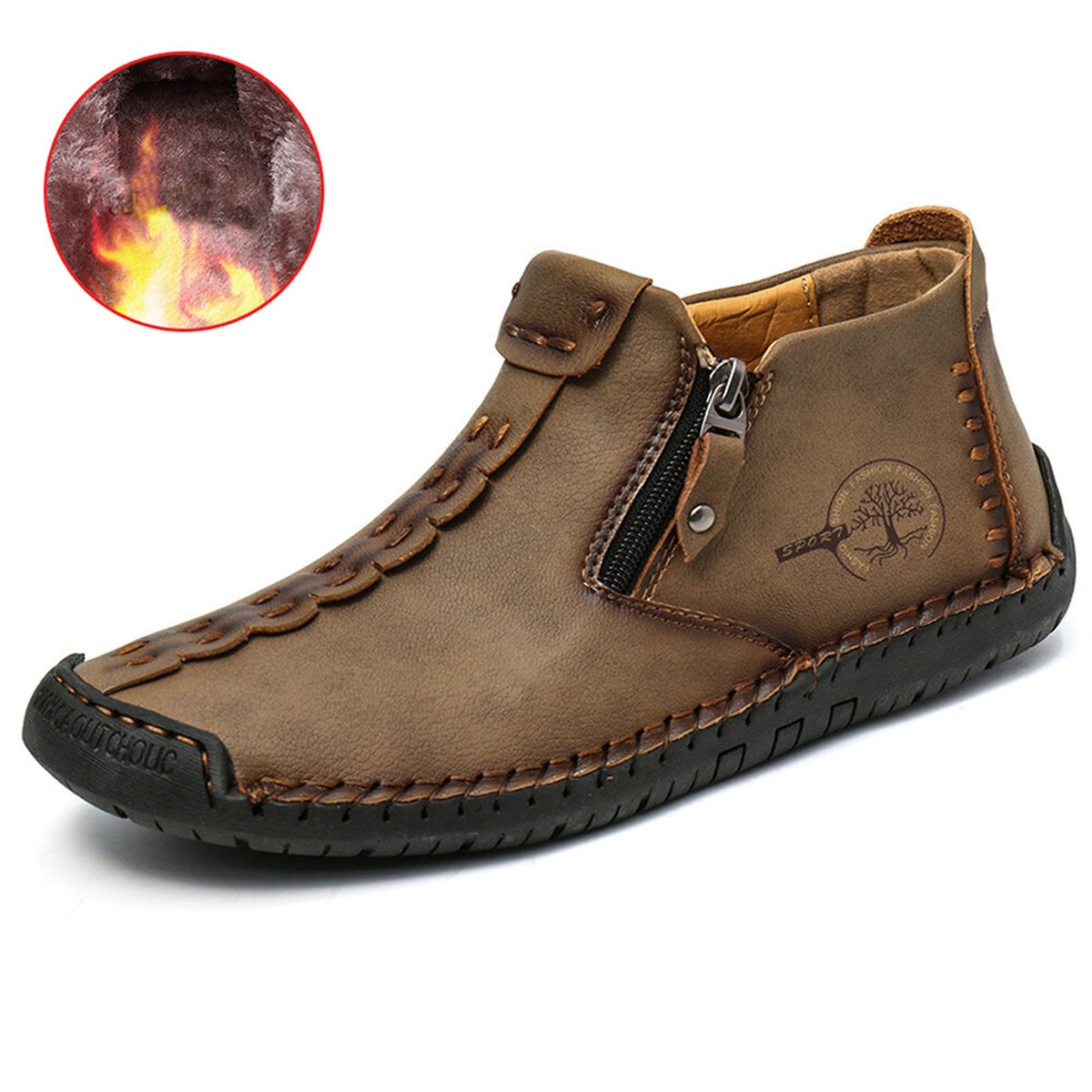 Men's Zip Hiking Ankle Boots