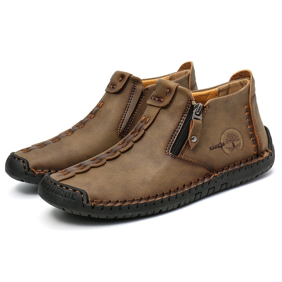 Men's Zip Hiking Ankle Boots