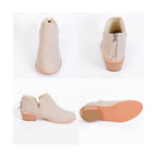 Retro High Heel Ankle Boots
