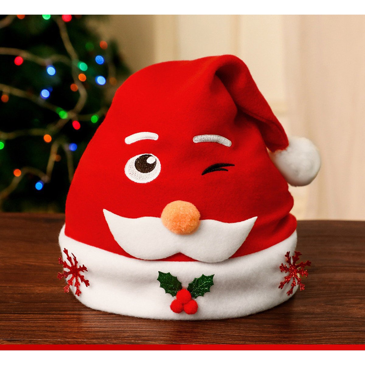 Santa Hat with Funny Glasses