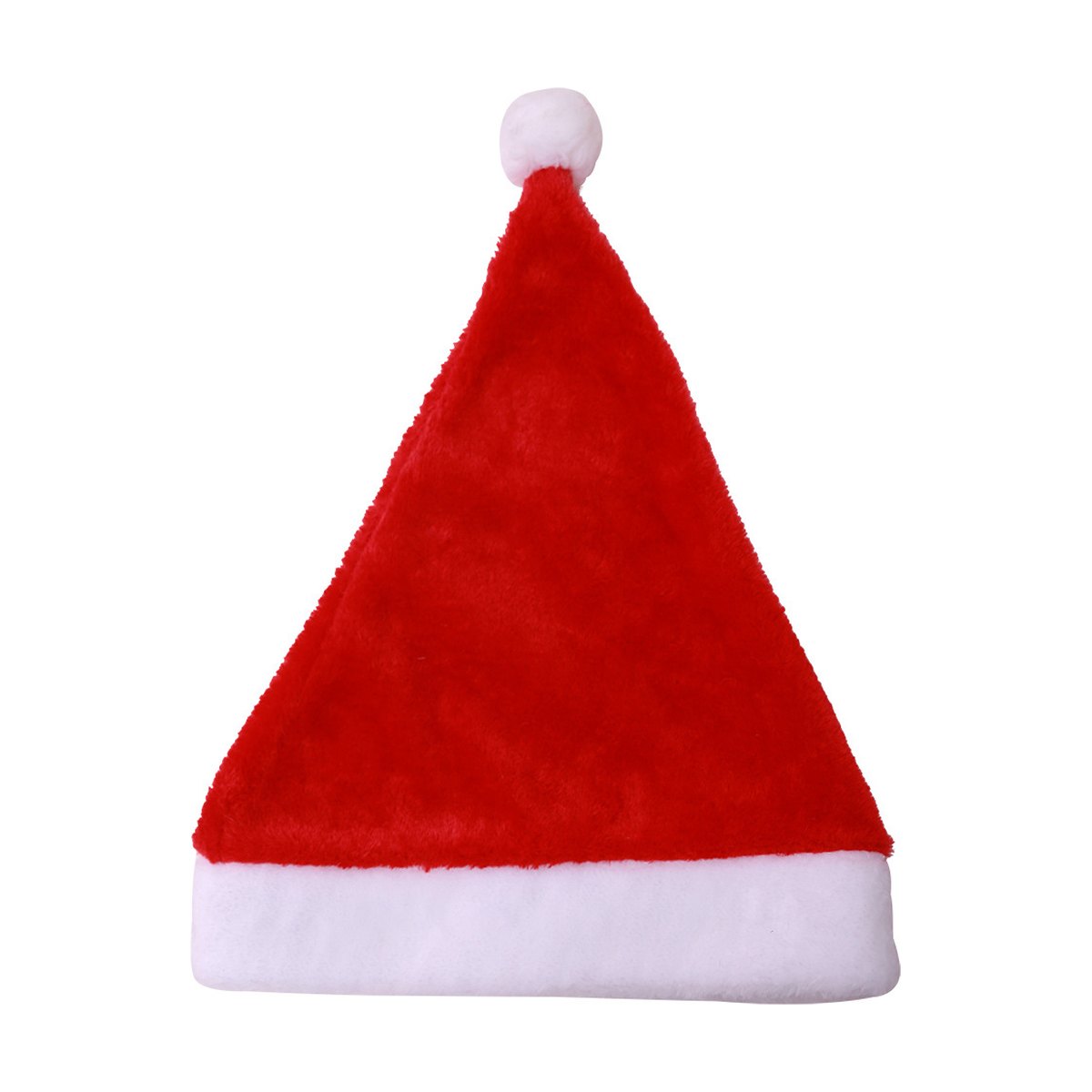 Short Plush Santa Hat