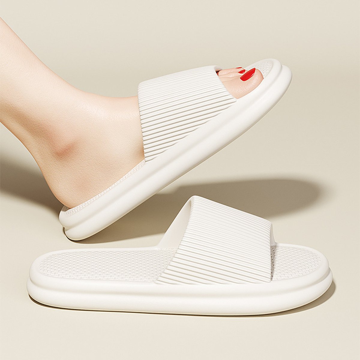 Striped Home Slippers