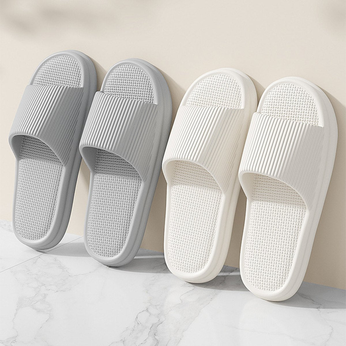Striped Home Slippers