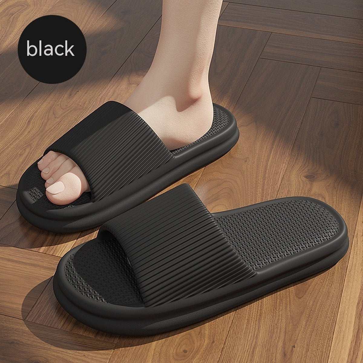 Striped Home Slippers