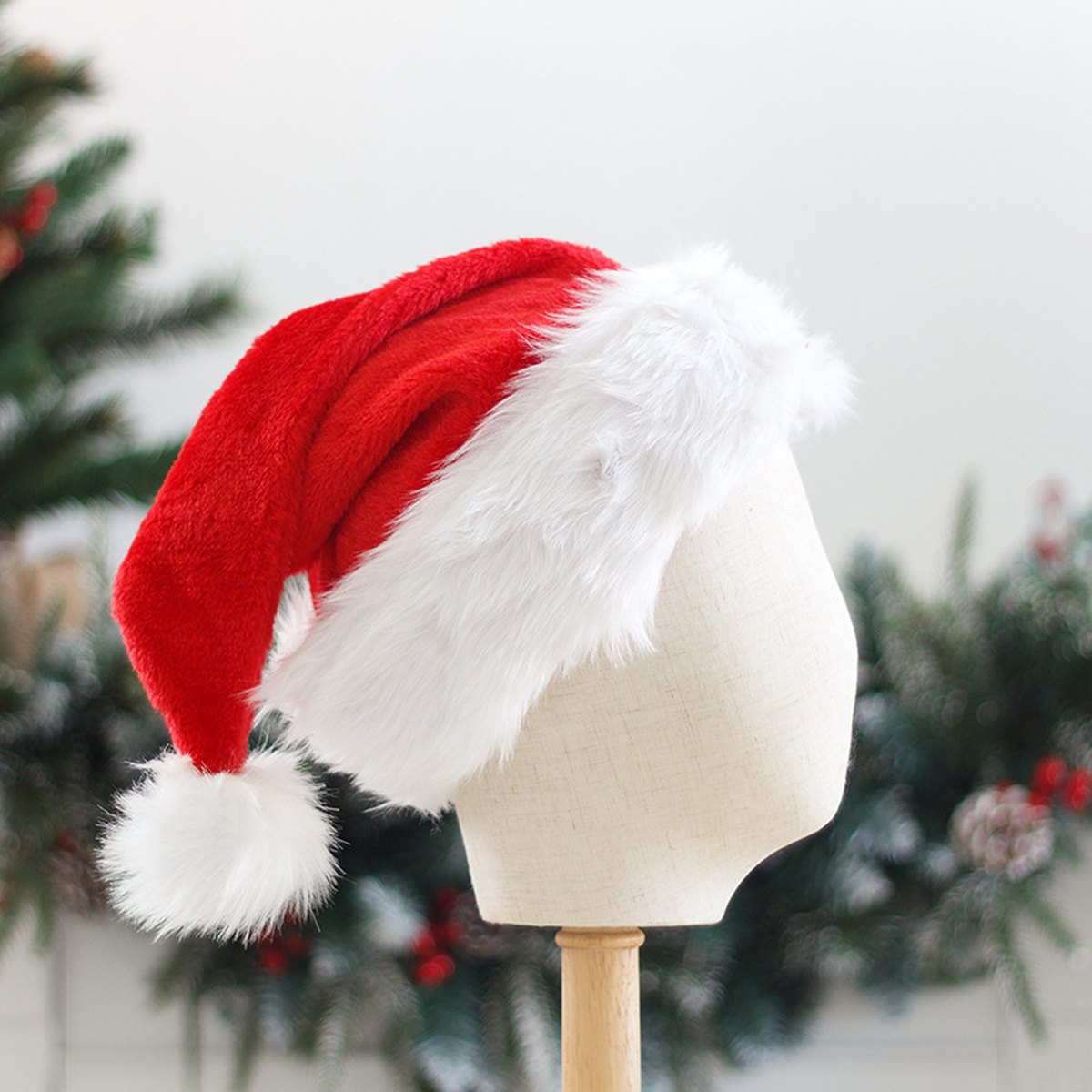 Thick Santa Hat with Big Pompom