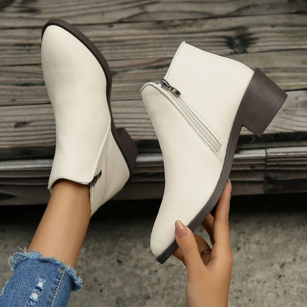 Waterproof Chunky Ankle Boots