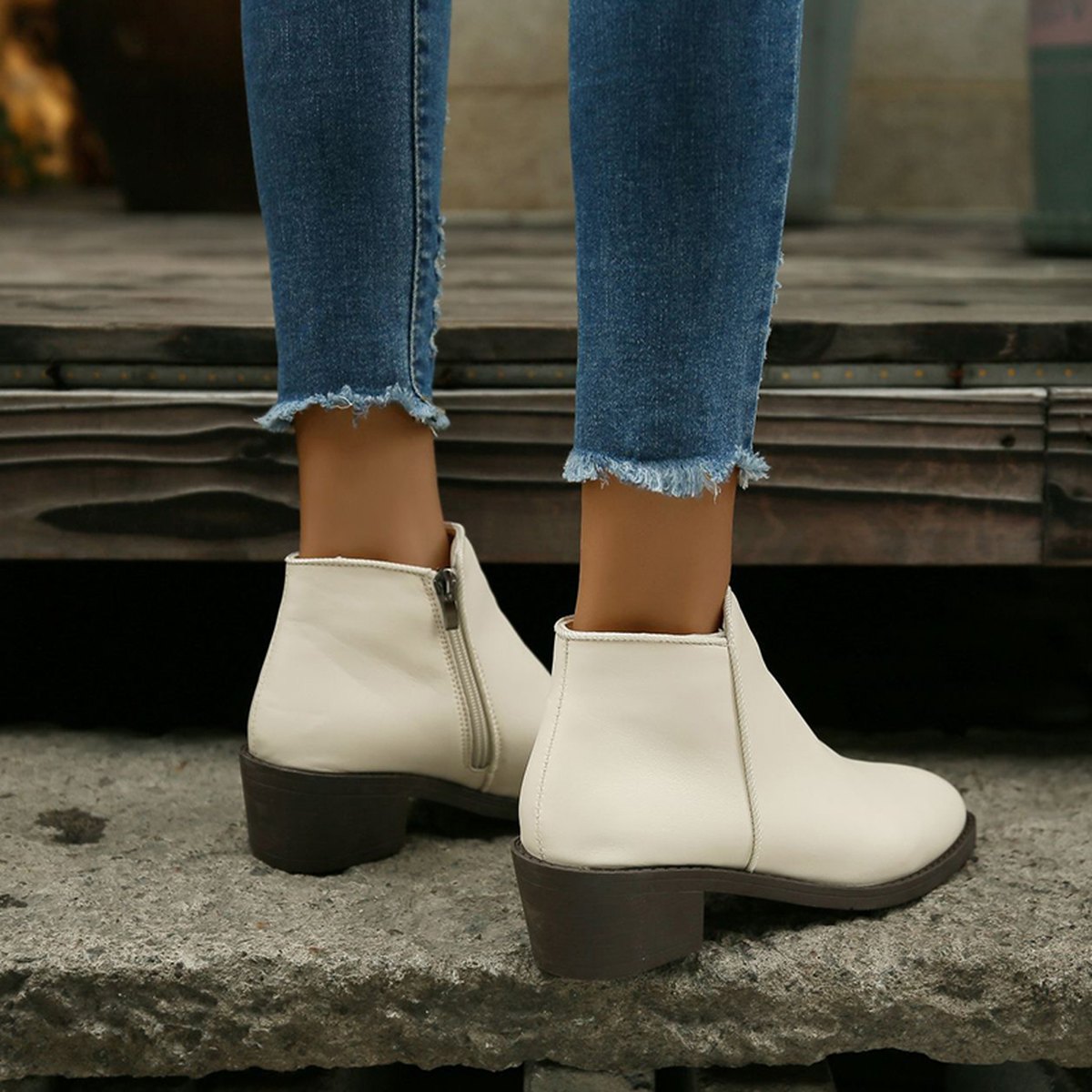 Waterproof Chunky Ankle Boots