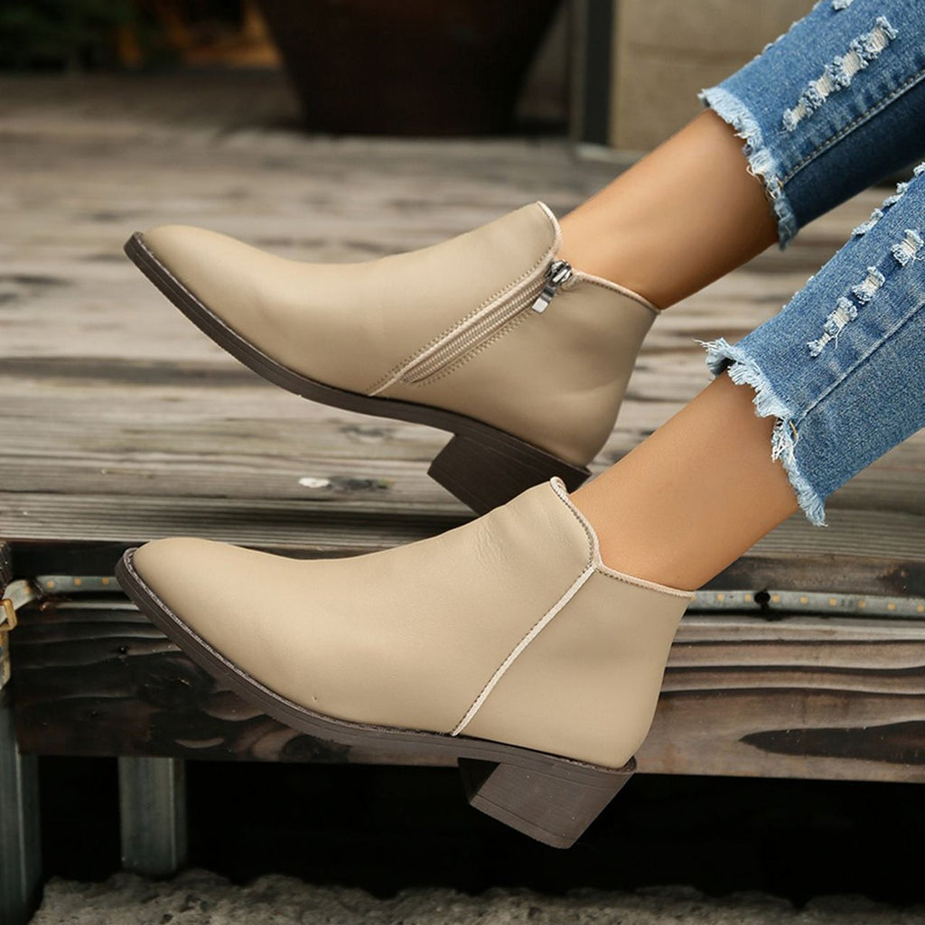 Waterproof Chunky Ankle Boots