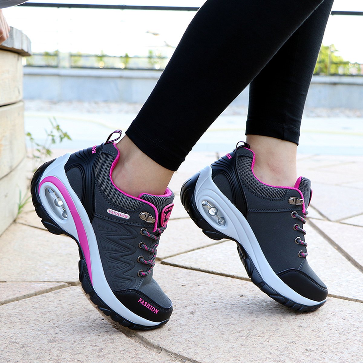Women's Air Cushion Platform Sneakers
