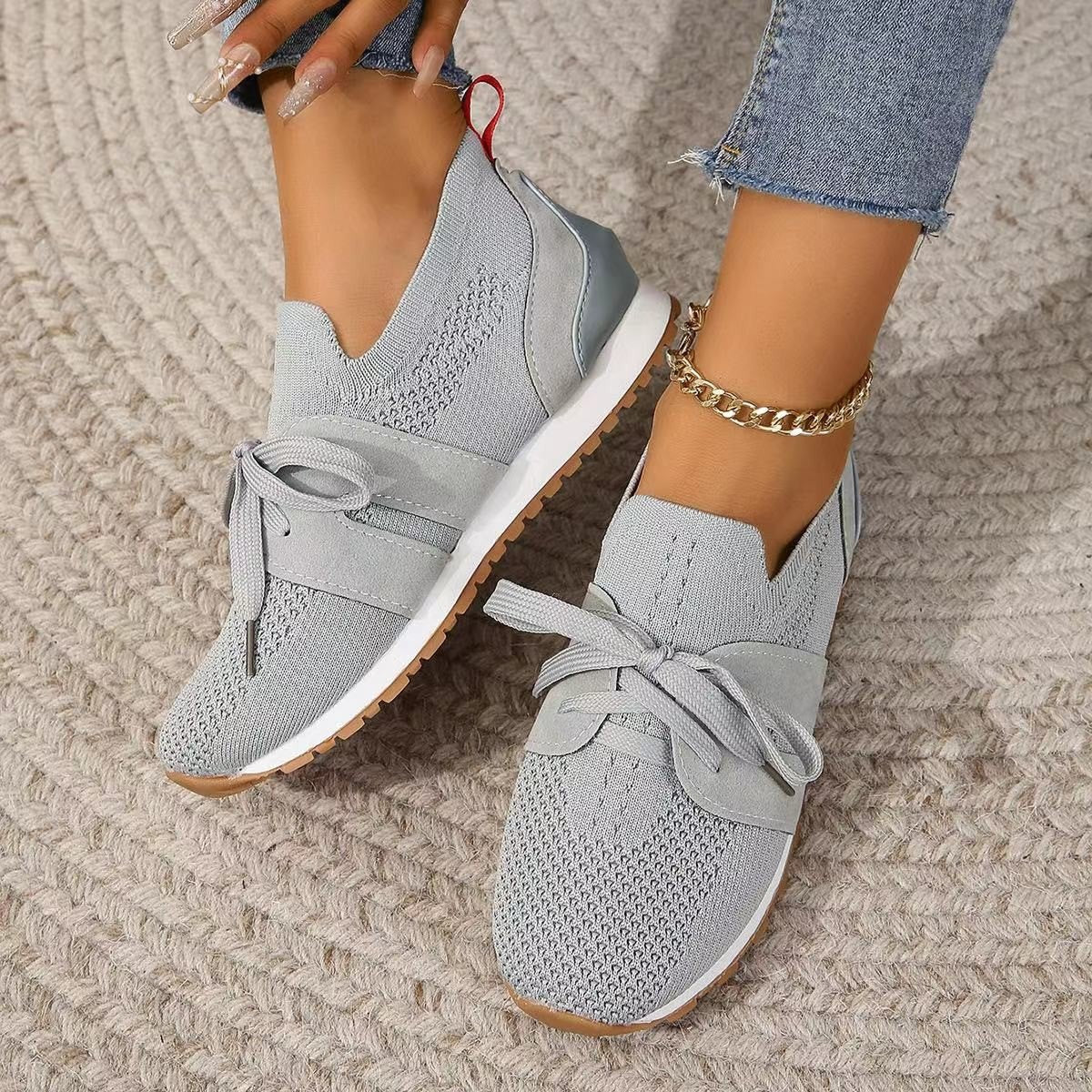 Women's Breathable Mesh Wedge Flats