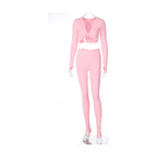 Women's Crop Top and Pants Set