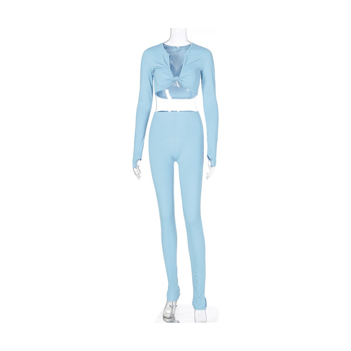Women's Crop Top and Pants Set