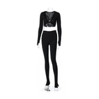 Women's Crop Top and Pants Set