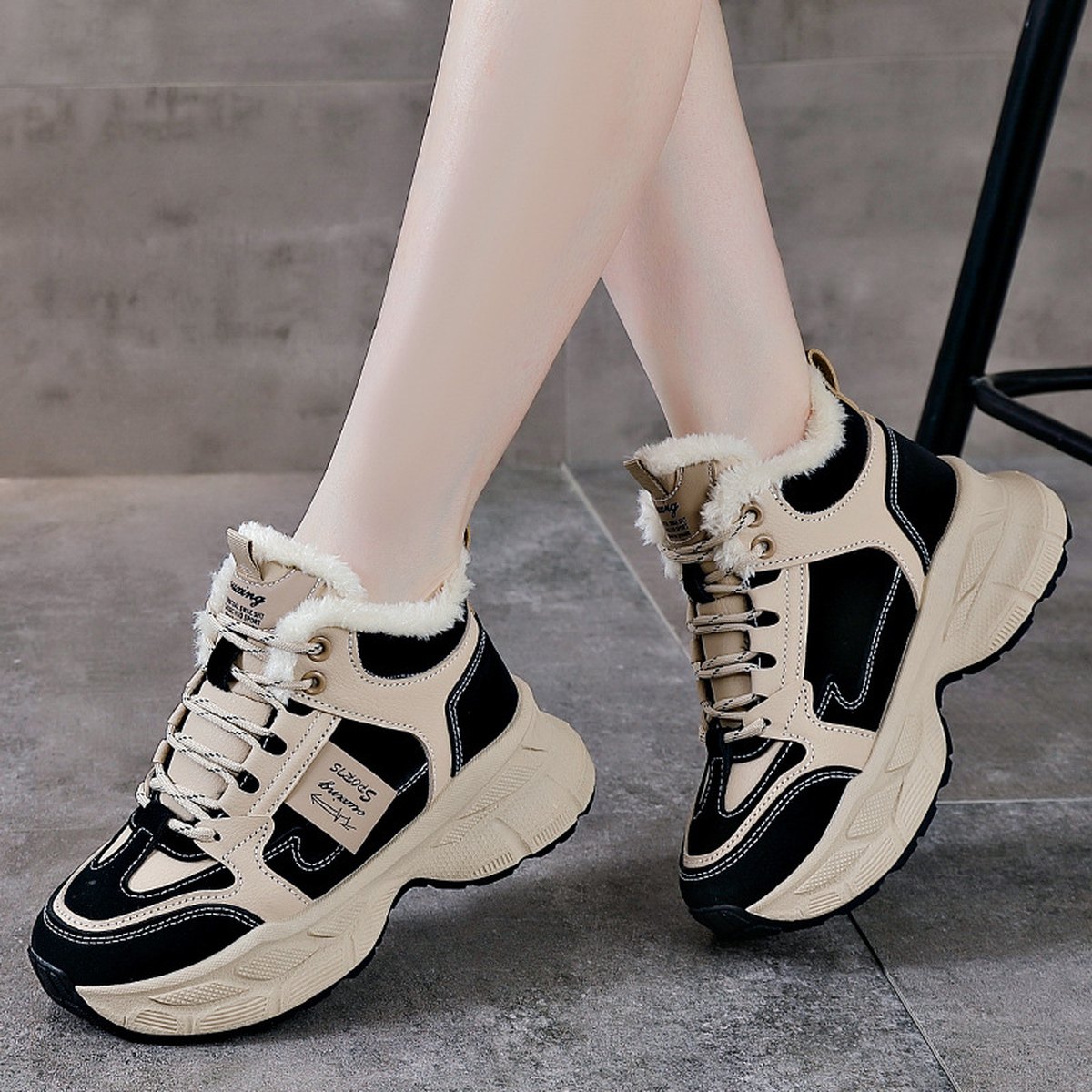 Women's Fleece-Lined Winter Sneakers