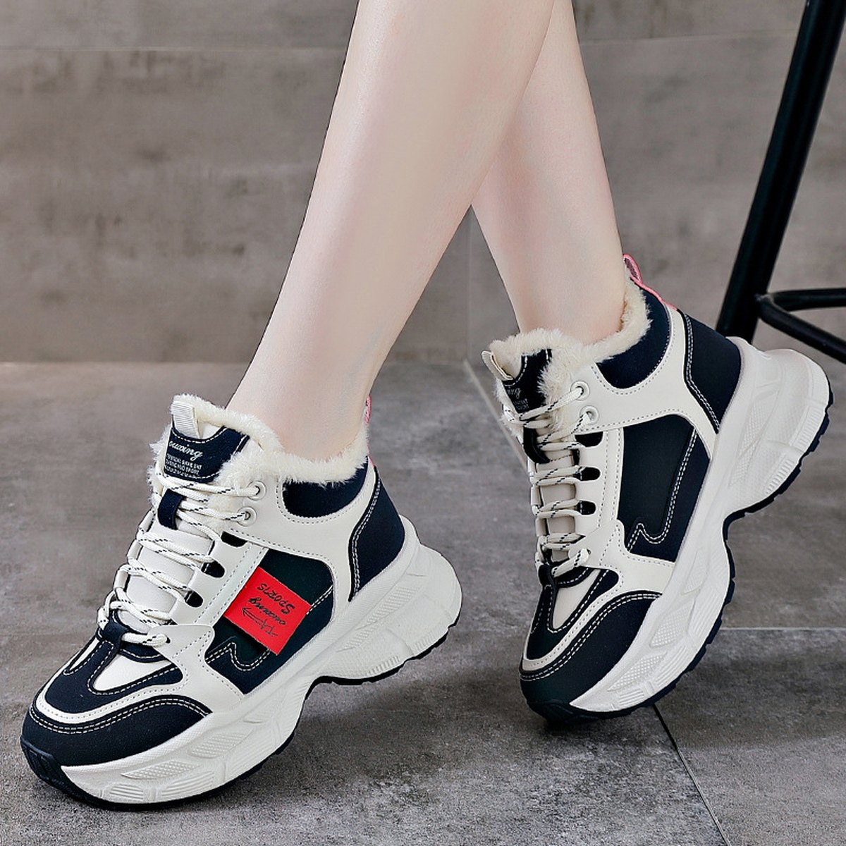 Women's Fleece-Lined Winter Sneakers