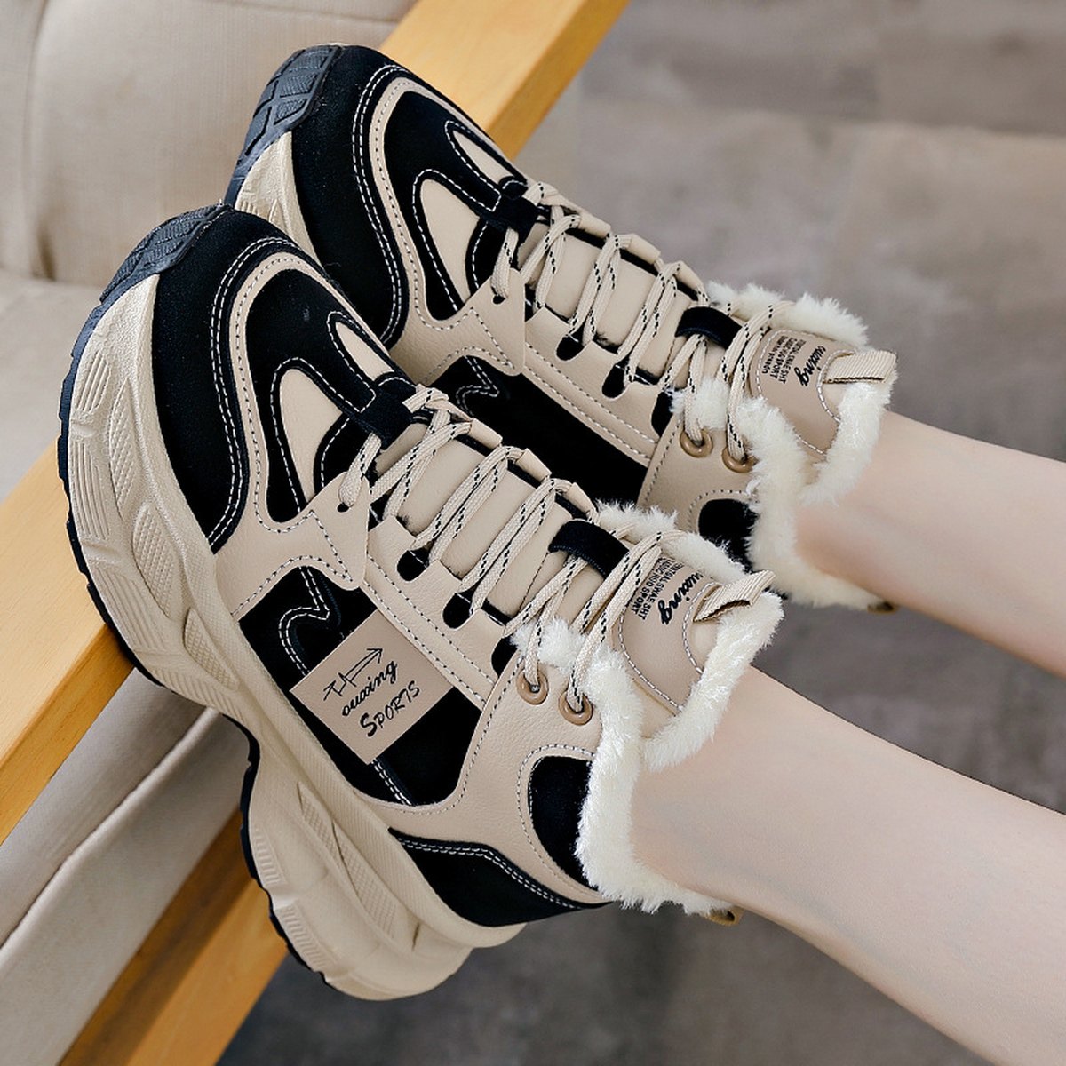 Women's Fleece-Lined Winter Sneakers