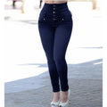 Women's High-Waist Slim Jeans