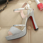 Women's Metallic Sandals