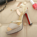 Women's Metallic Sandals