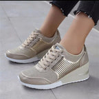 Women's Platform Lace-Up Sneakers