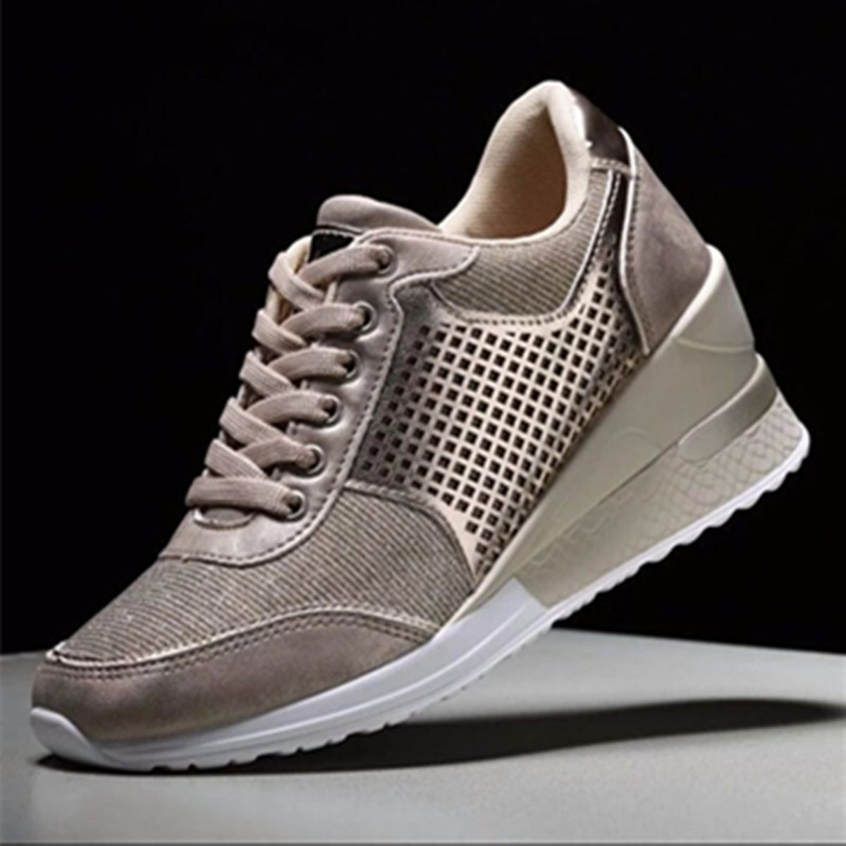 Women's Platform Lace-Up Sneakers