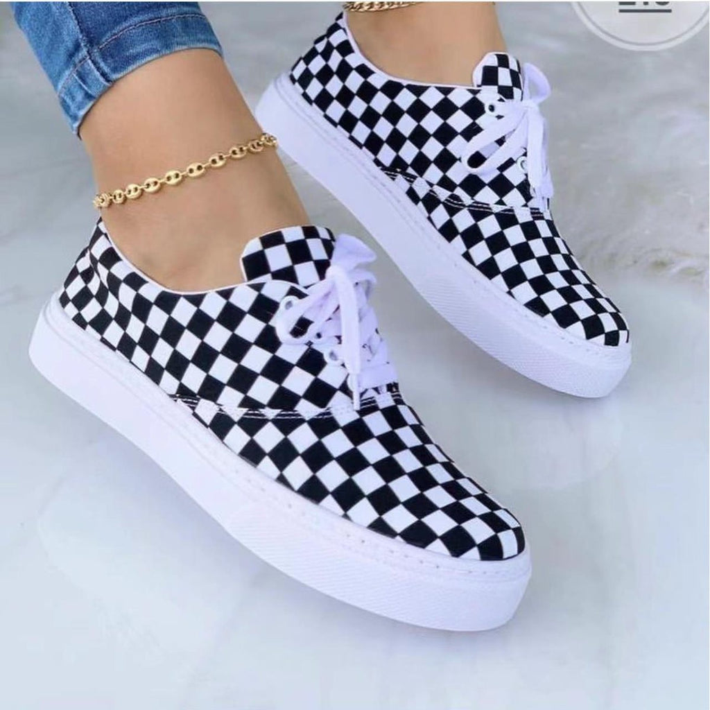 Women's Printed Canvas Sneakers