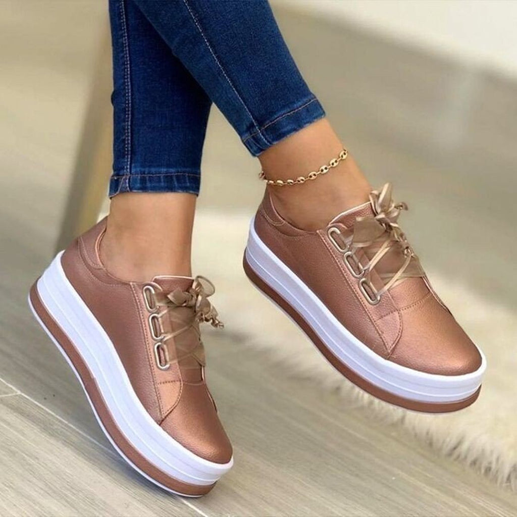 Women's Ribbon Platform Sneakers