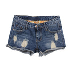 Women's Ripped Denim Shorts