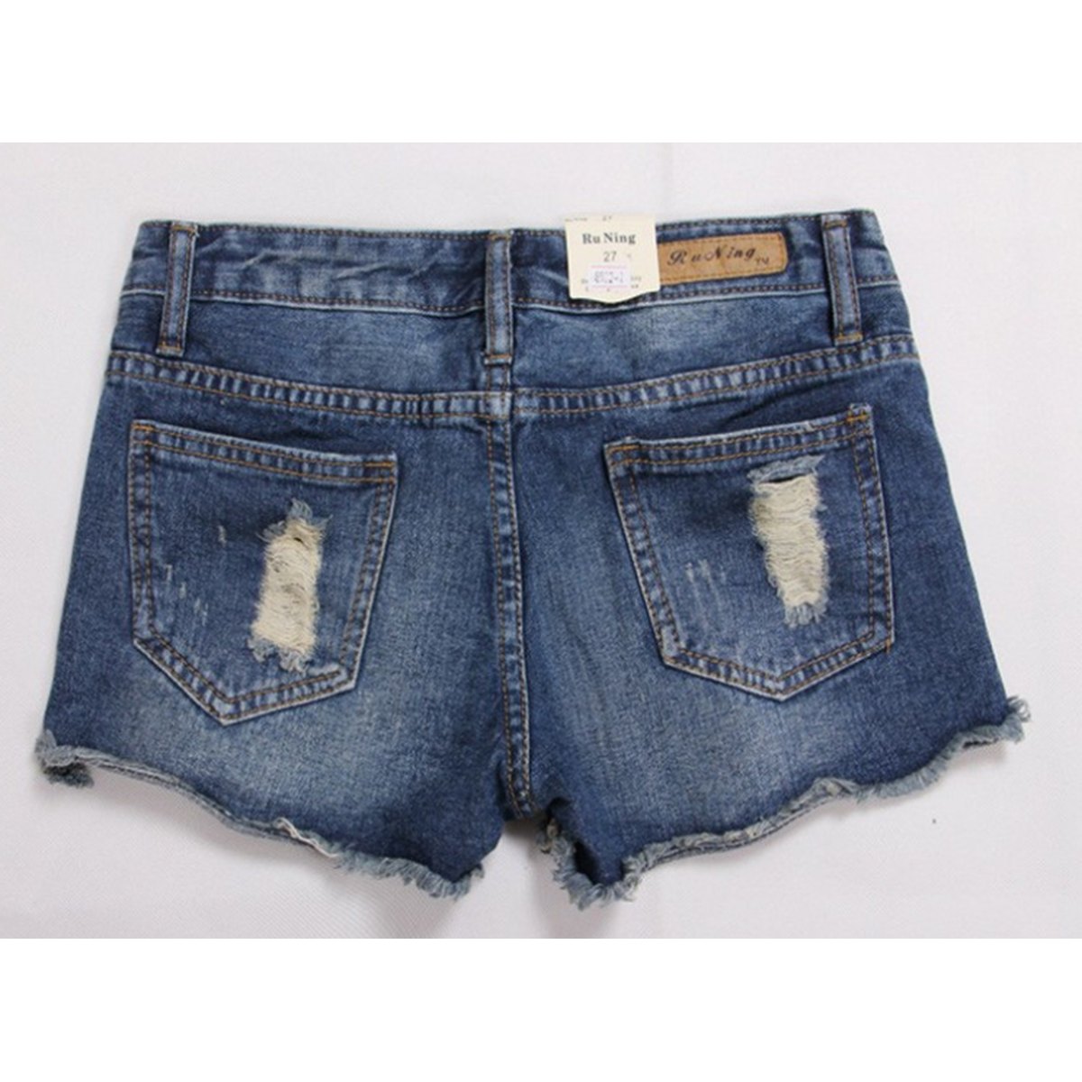 Women's Ripped Denim Shorts