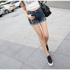 Women's Ripped Denim Shorts
