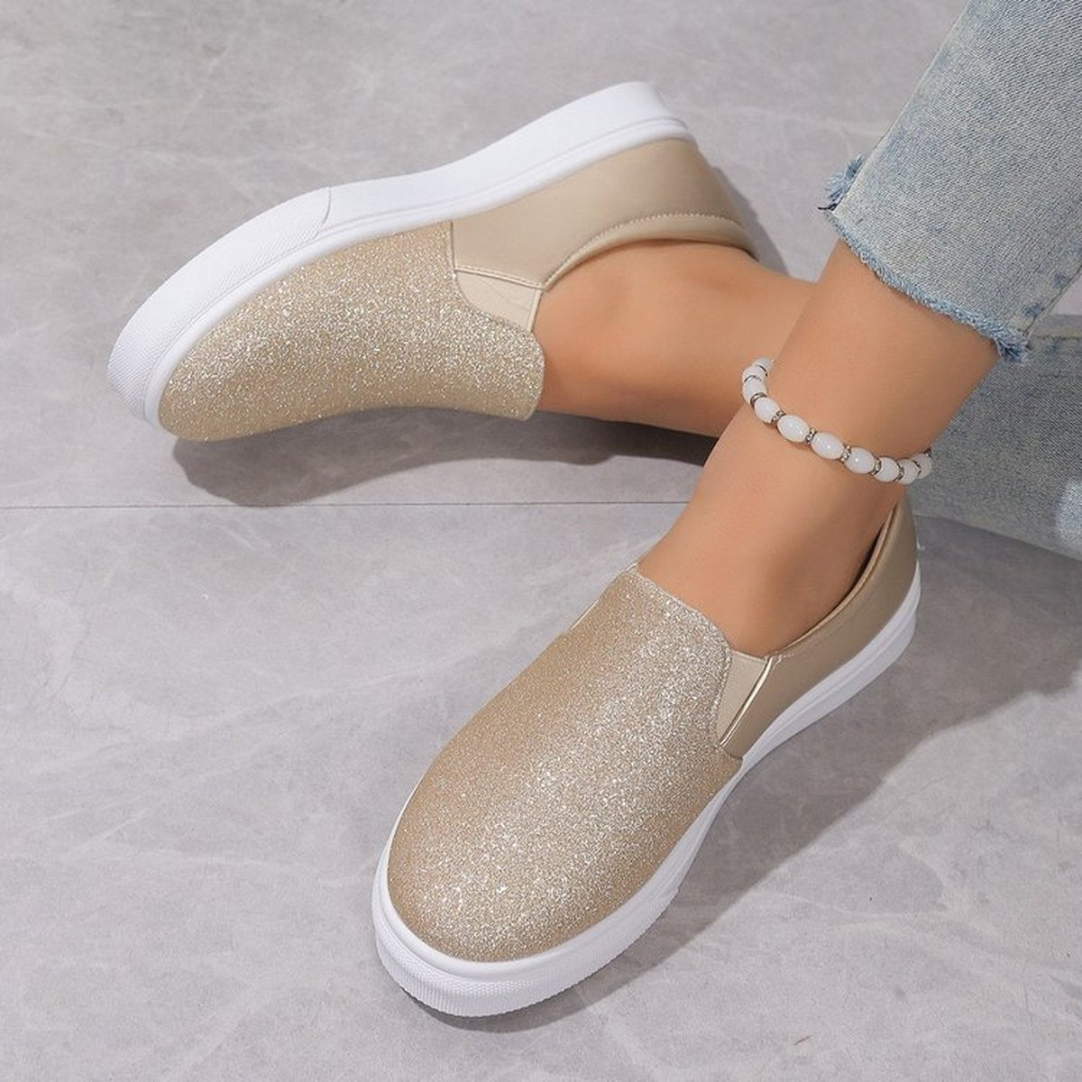Women's Sequin Loafers