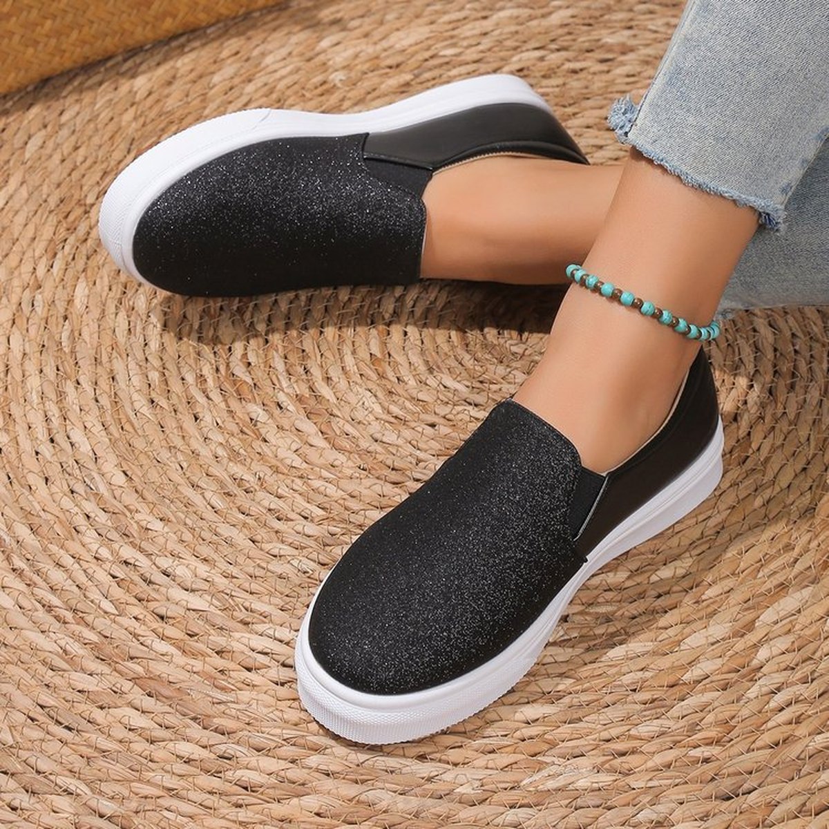 Women's Sequin Loafers