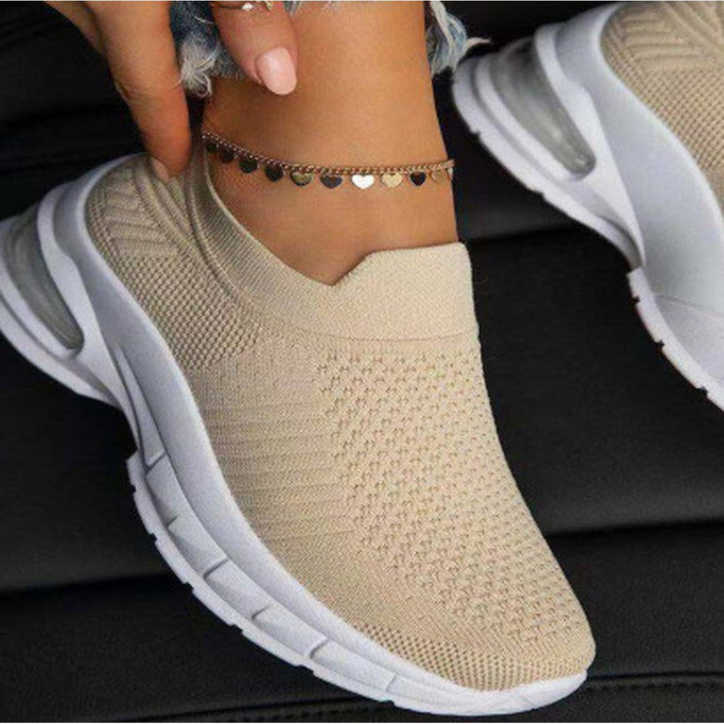Women's White Sock Sneakers