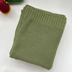 Knitted Cotton Swaddle with Overlock Edge