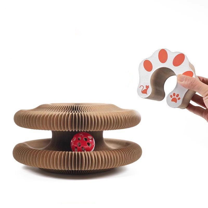 Cat Accordion Toy Kitty Kurlz Ball Scratch