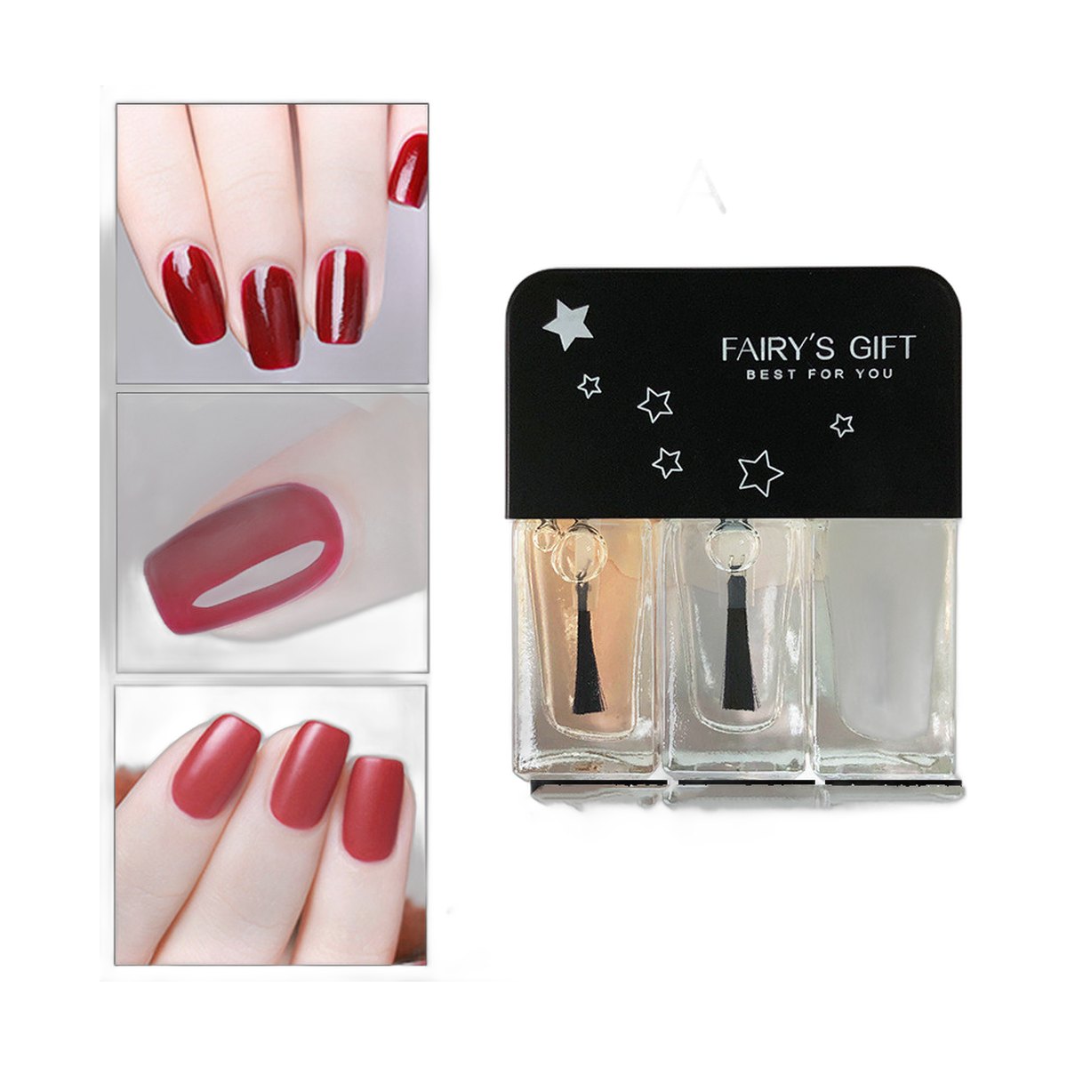 Fairy's Gift Glitter Nail Polish – 6 Shades