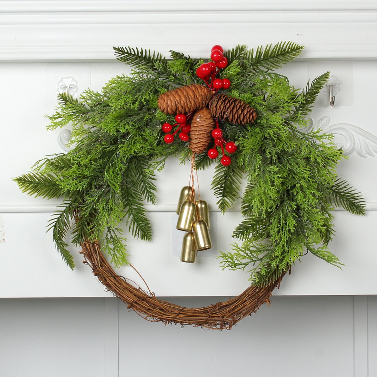 Farmhouse Bell Garland Door Hanger
